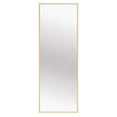 Staande spiegel - 160 x 50 cm - onbreekbaar - gouden aluminium frame - 6,9 kg