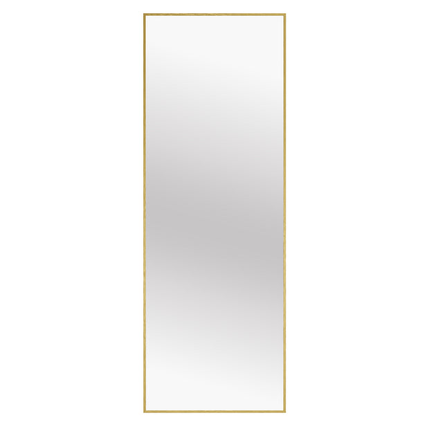 Staande spiegel - 160 x 50 cm - onbreekbaar - gouden aluminium frame - 6,9 kg