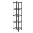 Opbergrek - Smal - Verstelbare Planken - 121 cm - Zwart