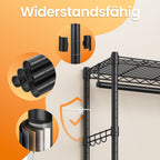 Kleiderregal, offener Kleiderschrank, Metallbedeckung