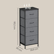 Kledingrek - Met Ophangstang en Legplanken - Zwart - 40 x