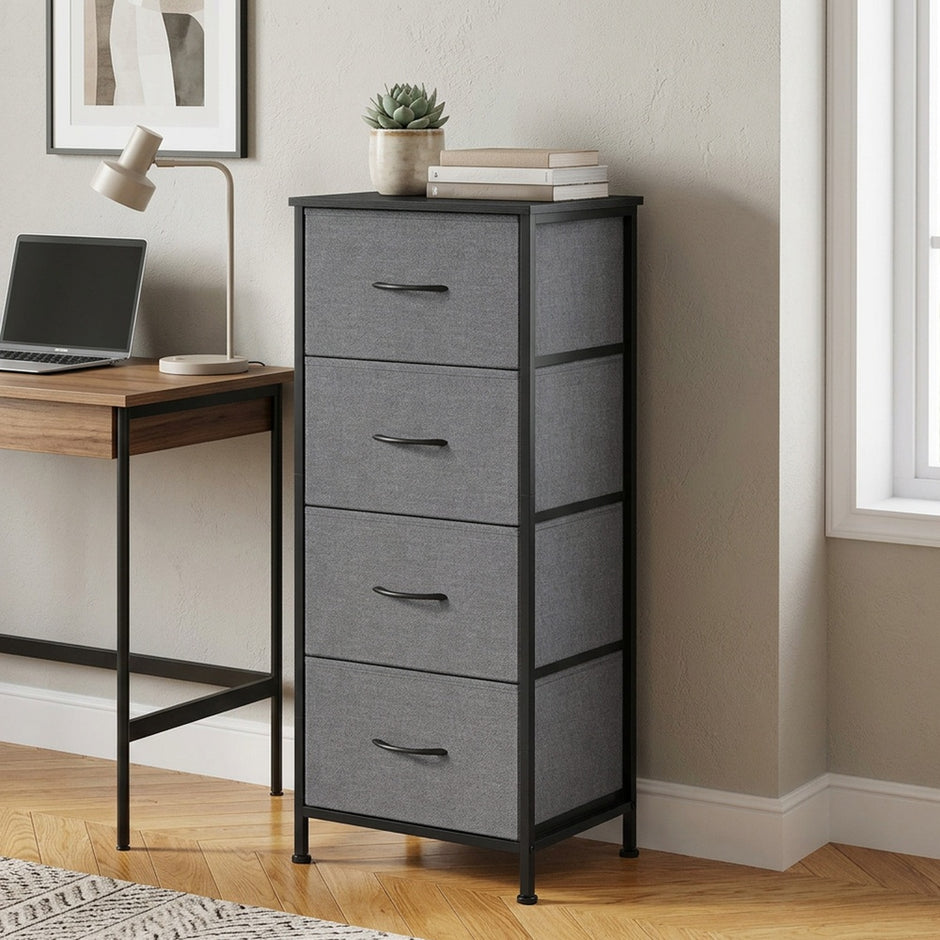 Kledingrek - Met Ophangstang en Legplanken - Zwart - 40 x