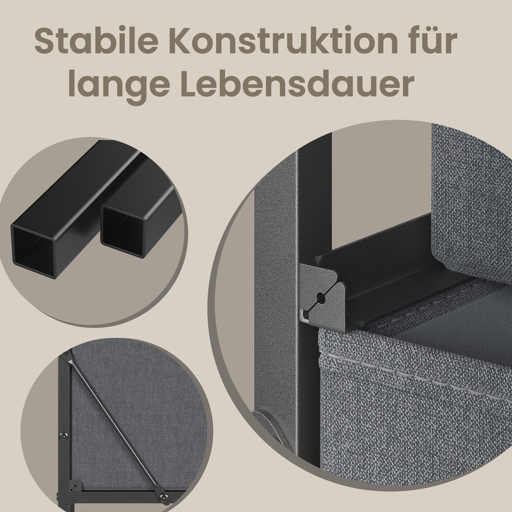 Kledingrek - Met Ophangstang en Legplanken - Zwart - 40 x
