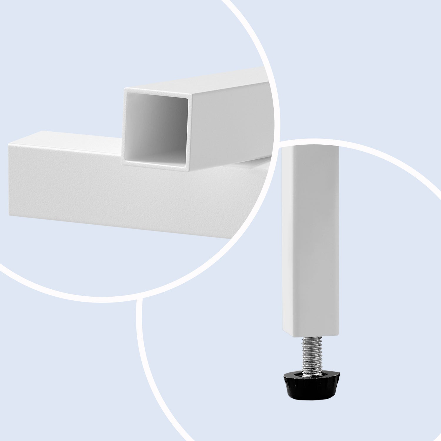 Mit Tabellen rund temperierte Glas-Metall-Rahmen-Perly-Ligrijs