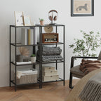 4-layeres Regal aus temperiertem Glas Badezimmerregal-Badezimmerregal