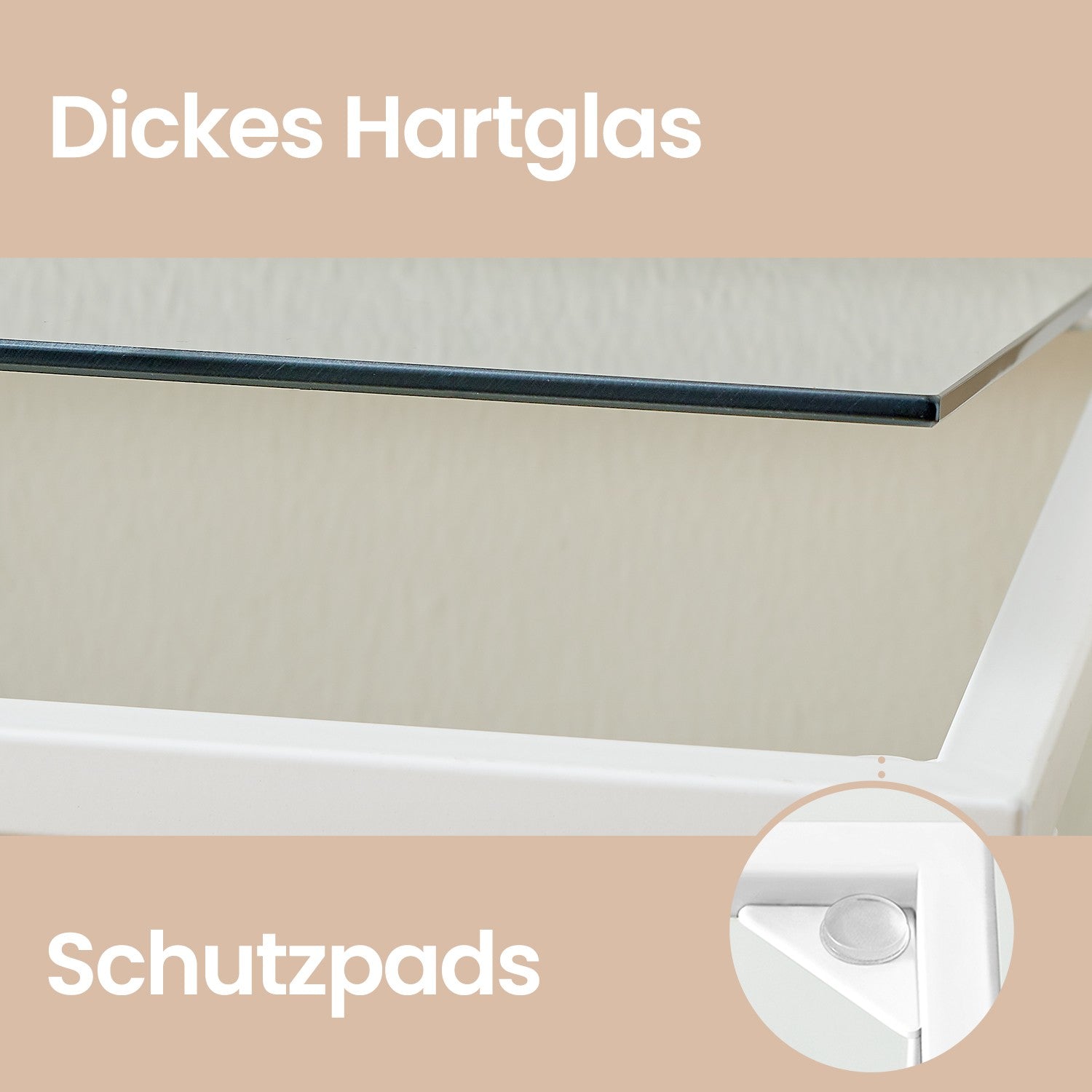 4-layeres Regal aus temperiertem Glas Badezimmerregal-Badezimmerregal
