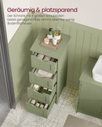 Badezimmerschrank - 4 Schubladen - 30 × 30 × 82 cm - Laurelgrün