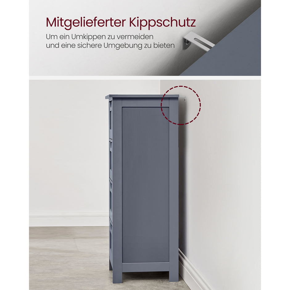 Seitenschrank - mit 4 Schubladen