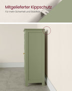 Badezimmerschrank - 4 Schubladen - 30 × 55 × 82 cm - Waldgrün