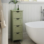 Bathroom cabinet with 4 drawers - Compact - White - Beepercase