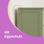Bathroom cabinet with 4 drawers - Compact - White - Beepercase