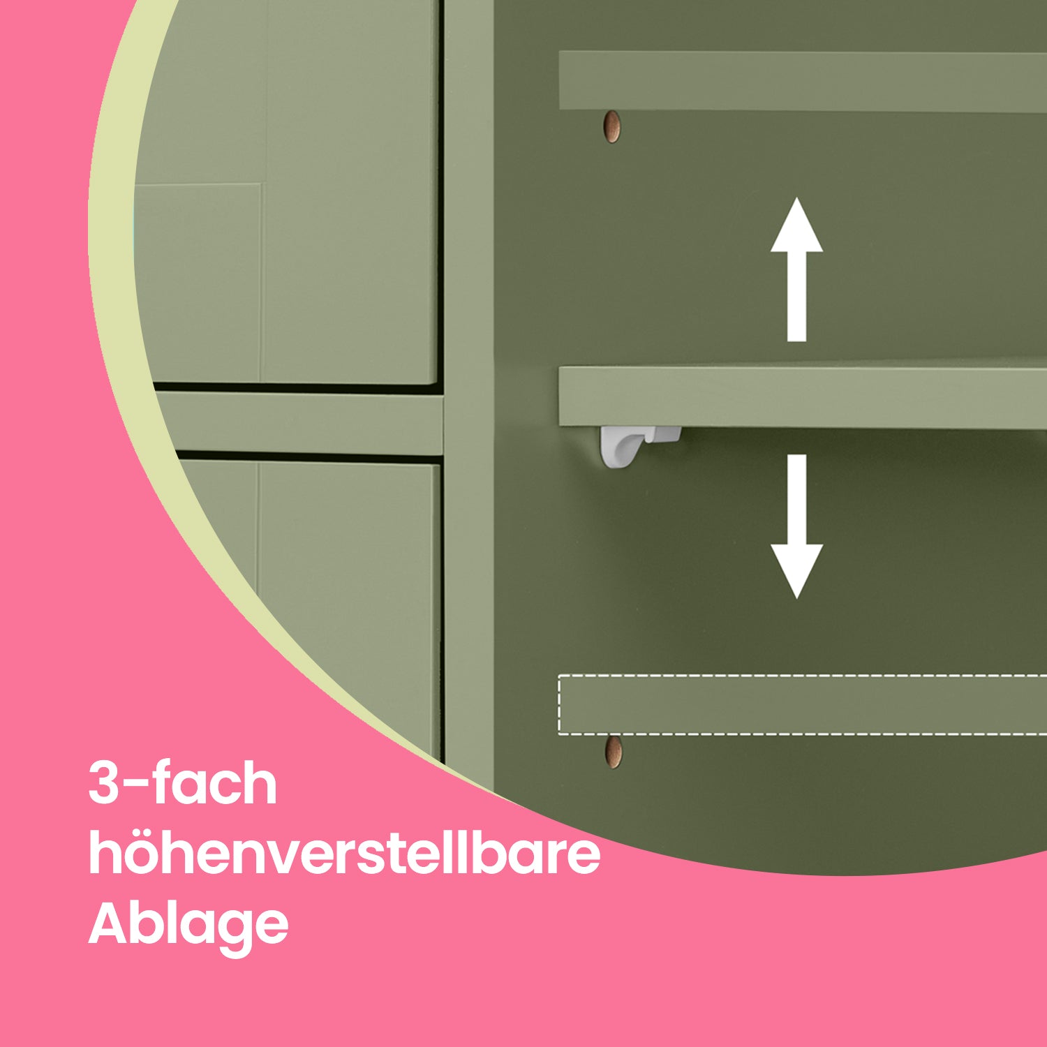 Badezimmerschrank - Schmaler Seitenschrank für Badezimmer, modernes Design