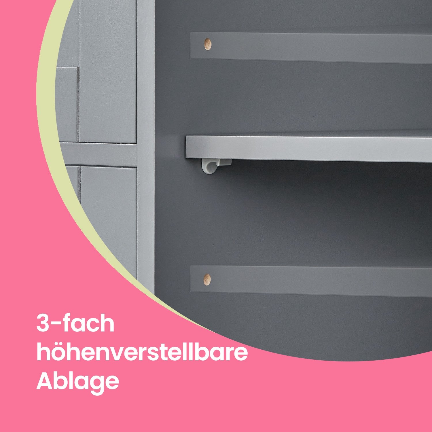 Badezimmerschrank - Schmaler Seitenschrank für Badezimmer, modernes Design