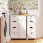 Badezimmerschrank mit 4 Schubladen - kompakt - weiß - Beepercase