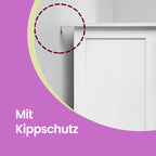 Badezimmerschrank mit 4 Schubladen - kompakt - weiß - Beepercase