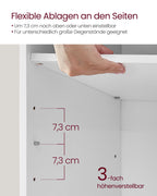 Schuhbank - mit Stauraum - 12 Fächer - klassisches Weiß