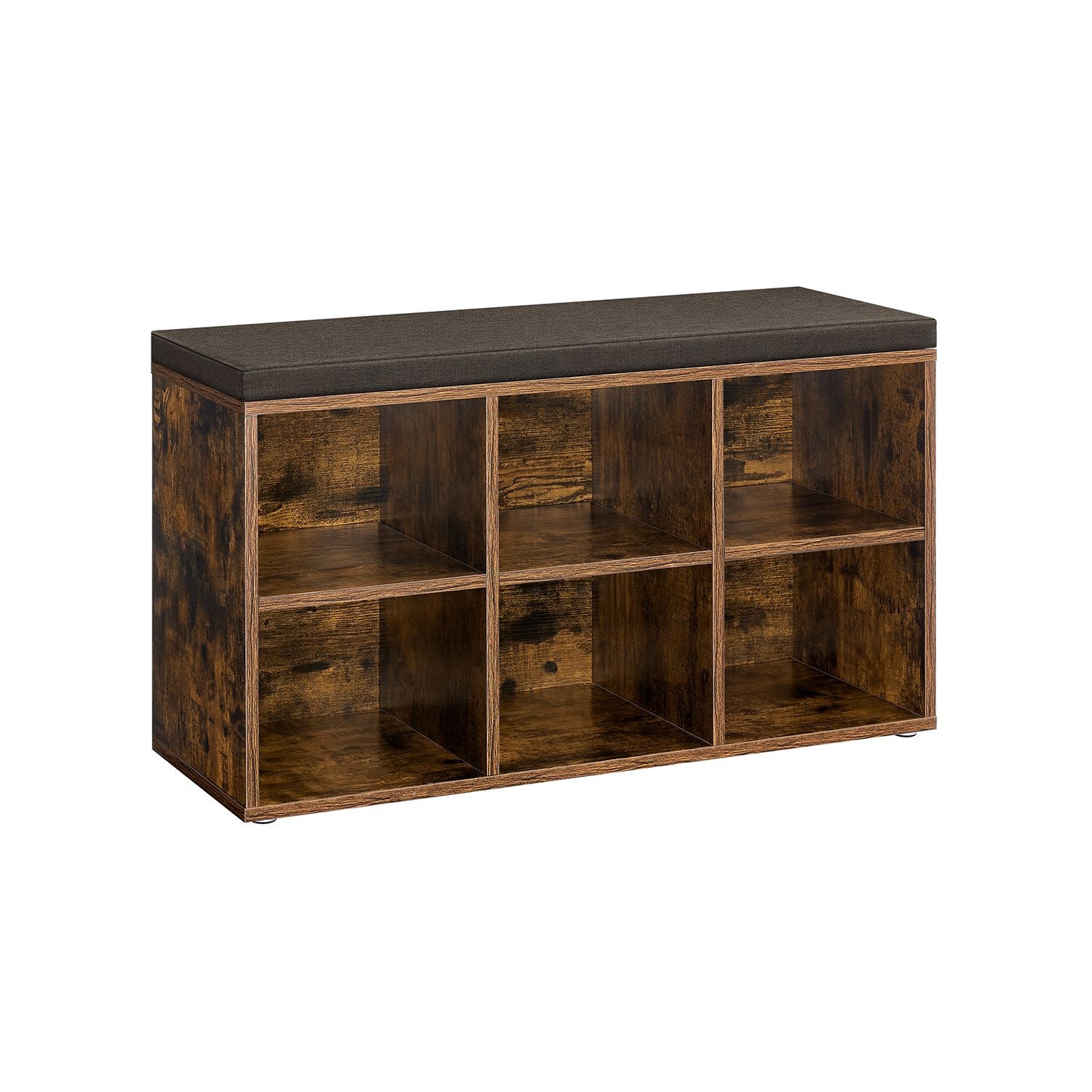 Schuhregal mit Sitz 30 x 87 x 48 cm Vintage Brauner Preis