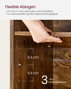 Schuhregal mit Sitz 30 x 87 x 48 cm Vintage Brauner Preis