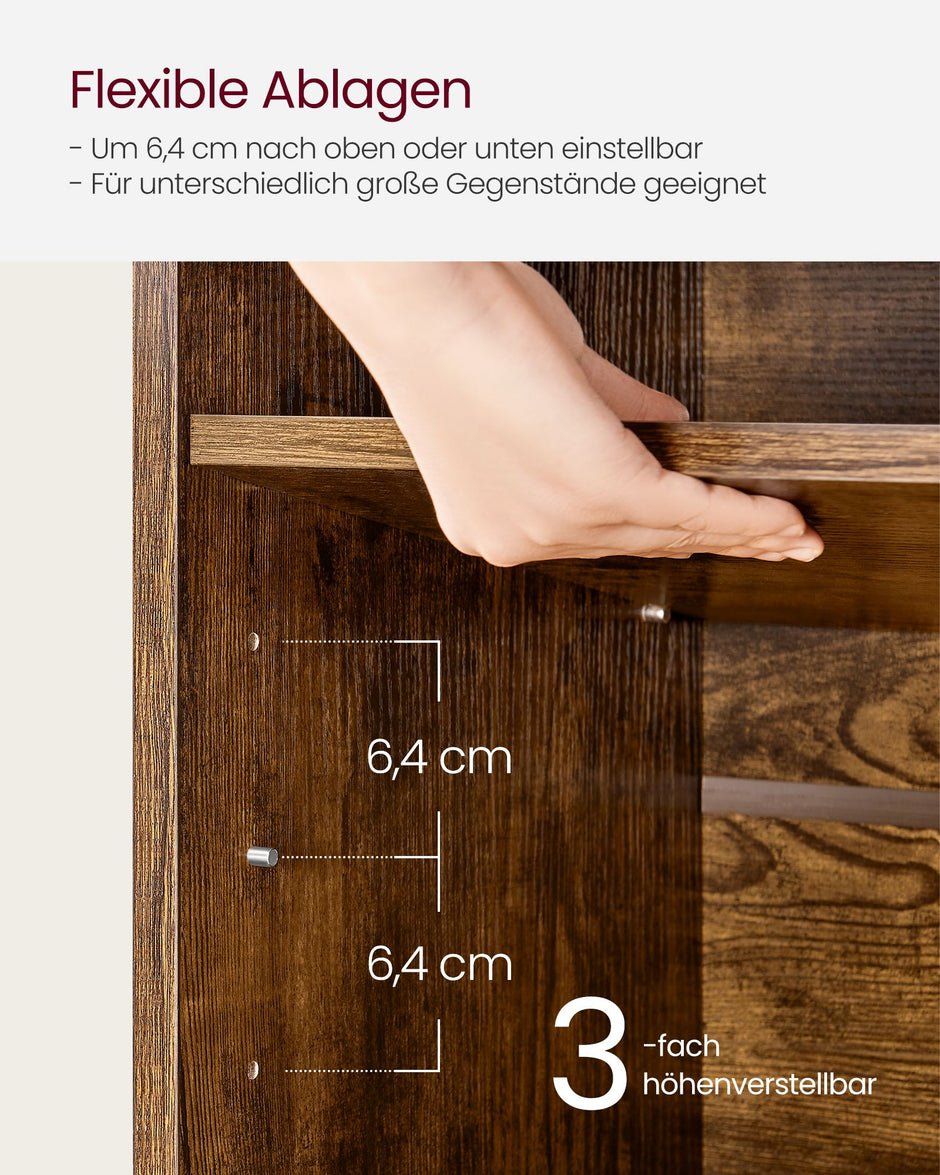 Schuhregal mit Sitz 30 x 87 x 48 cm Vintage Brauner Preis