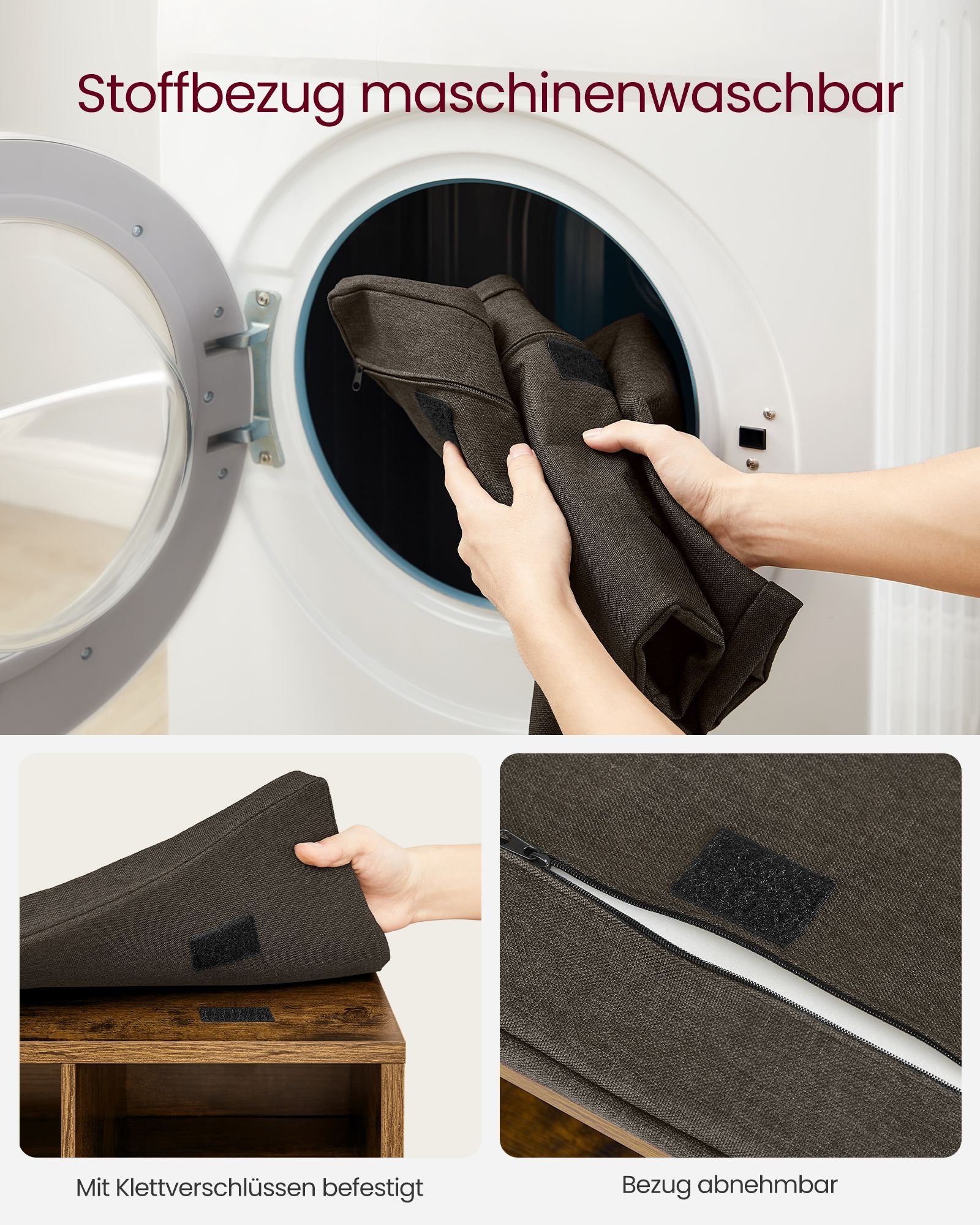 Schuhregal mit Sitz 30 x 87 x 48 cm Vintage Brauner Preis