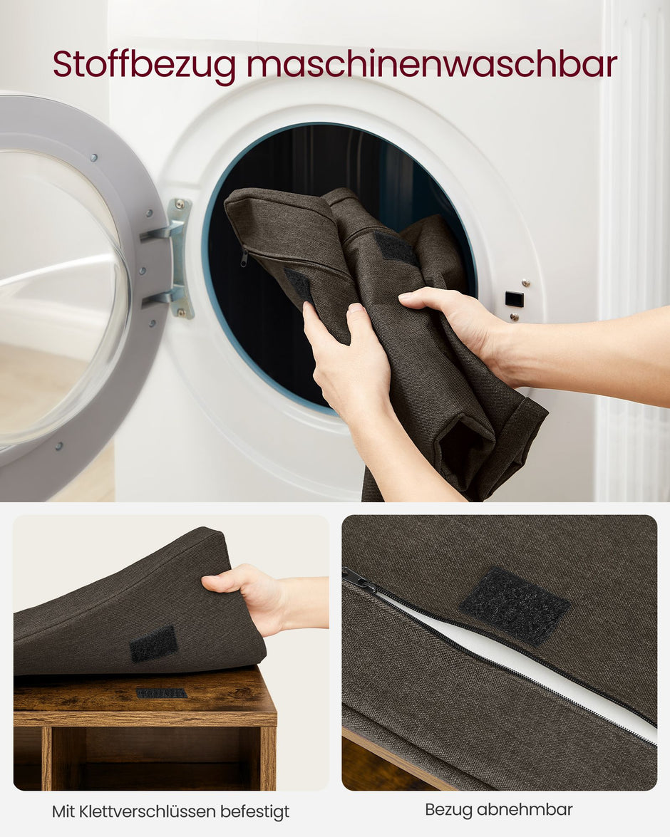 Schuhregal mit Sitz 30 x 87 x 48 cm Vintage Brauner Preis