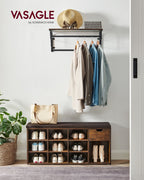 Schuhbank - mit Schublade - Vintage Brown Brown