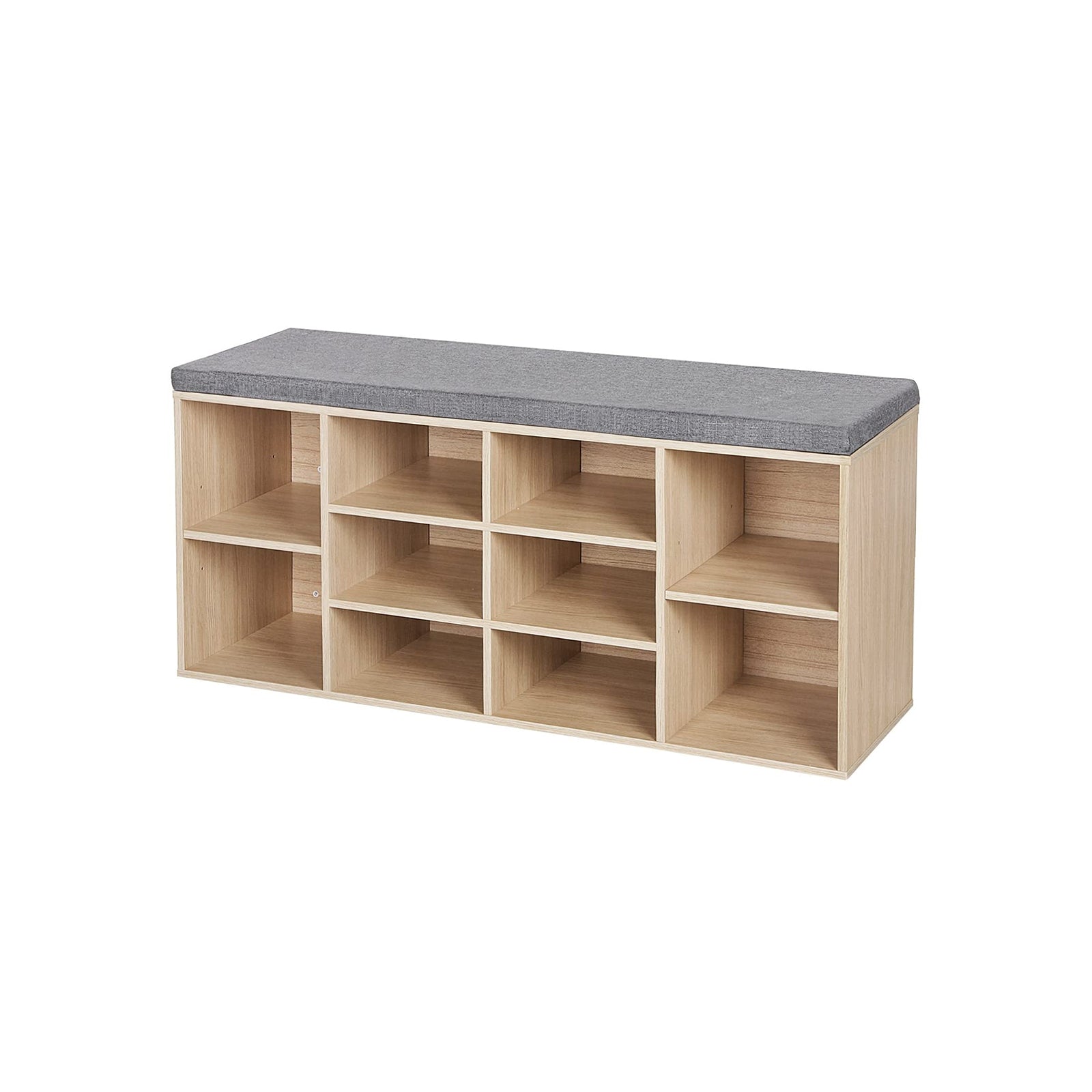 Schuhbank - 10 Fächer - Sofa - Weiß