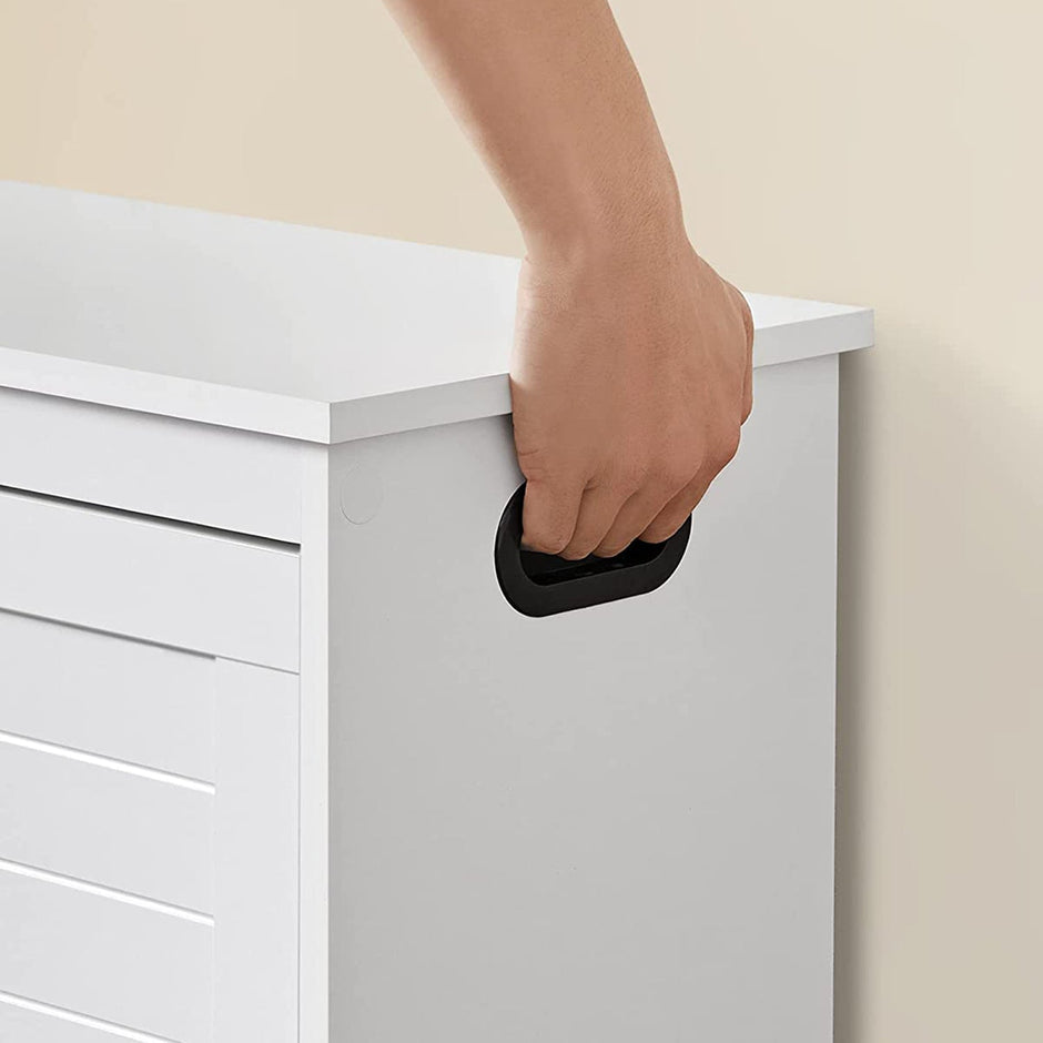 Schuhschrank - mit Sofa und Kapuze - Lagerschrank - Weiß