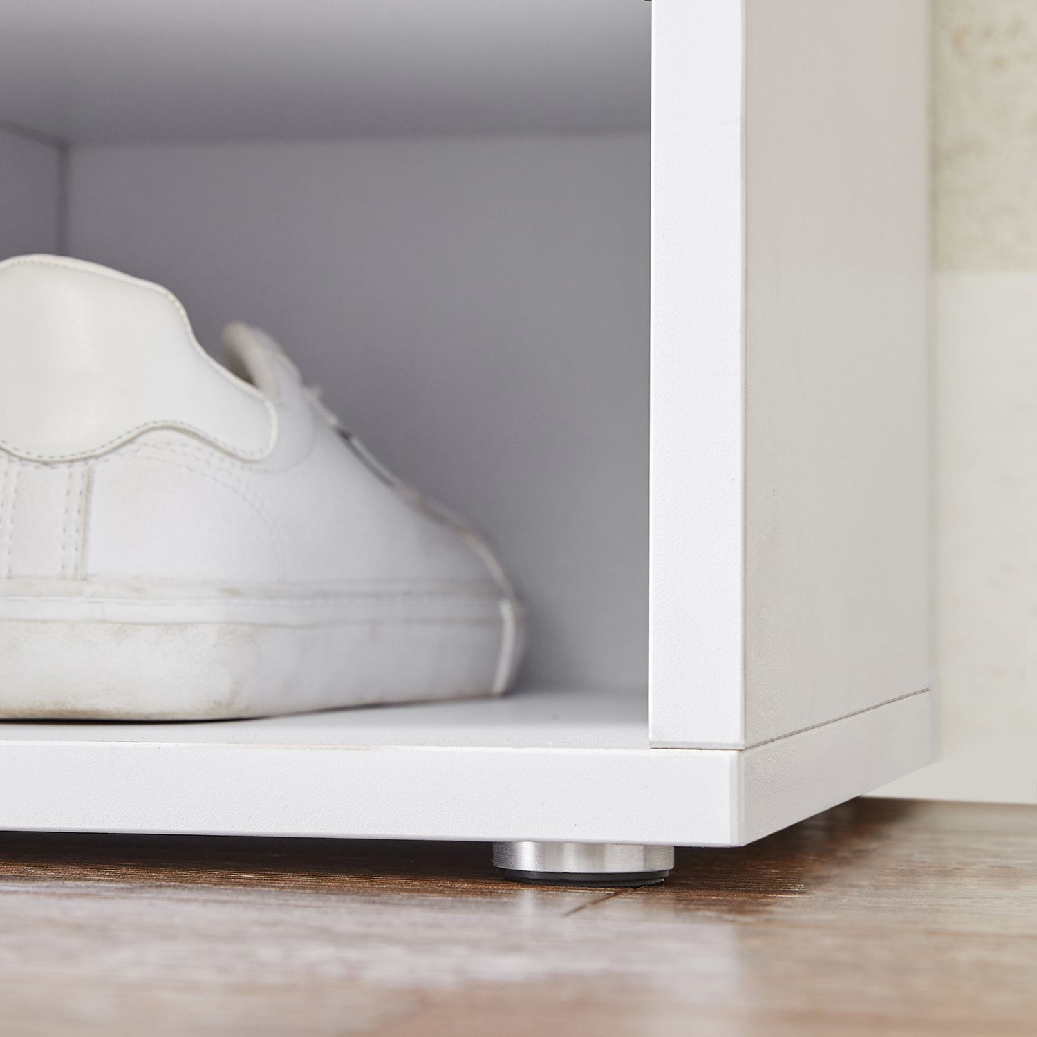 Schuhbank - Schuhregal mit 10 Fächern - Weiß
