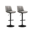 Barhocker - 2 - mit Rückenlehne - Tinte schwarz