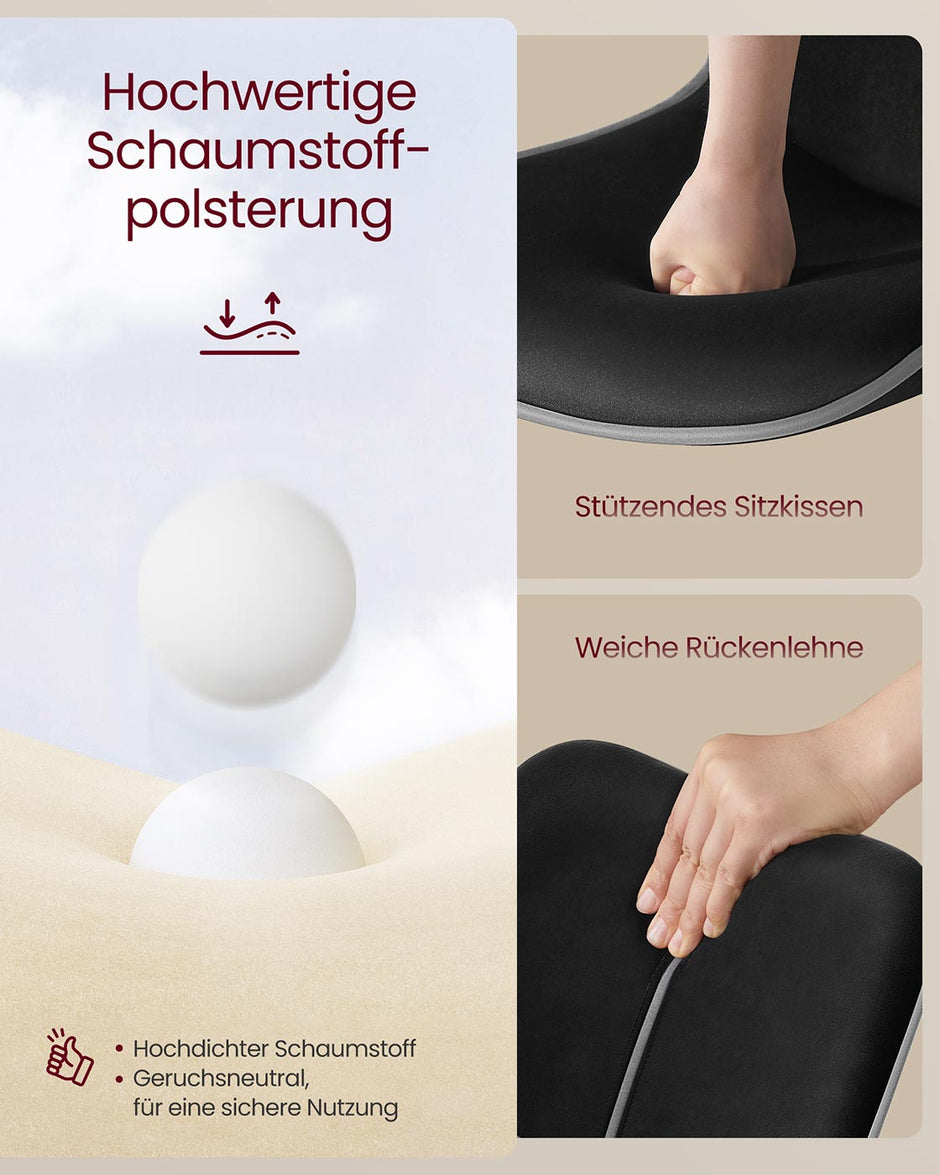 Stabhocker -Set - Höhe einstellbar - rotierender Sitz - Samtpolster