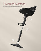 Stabhocker -Set - Höhe einstellbar - rotierender Sitz - Samtpolster