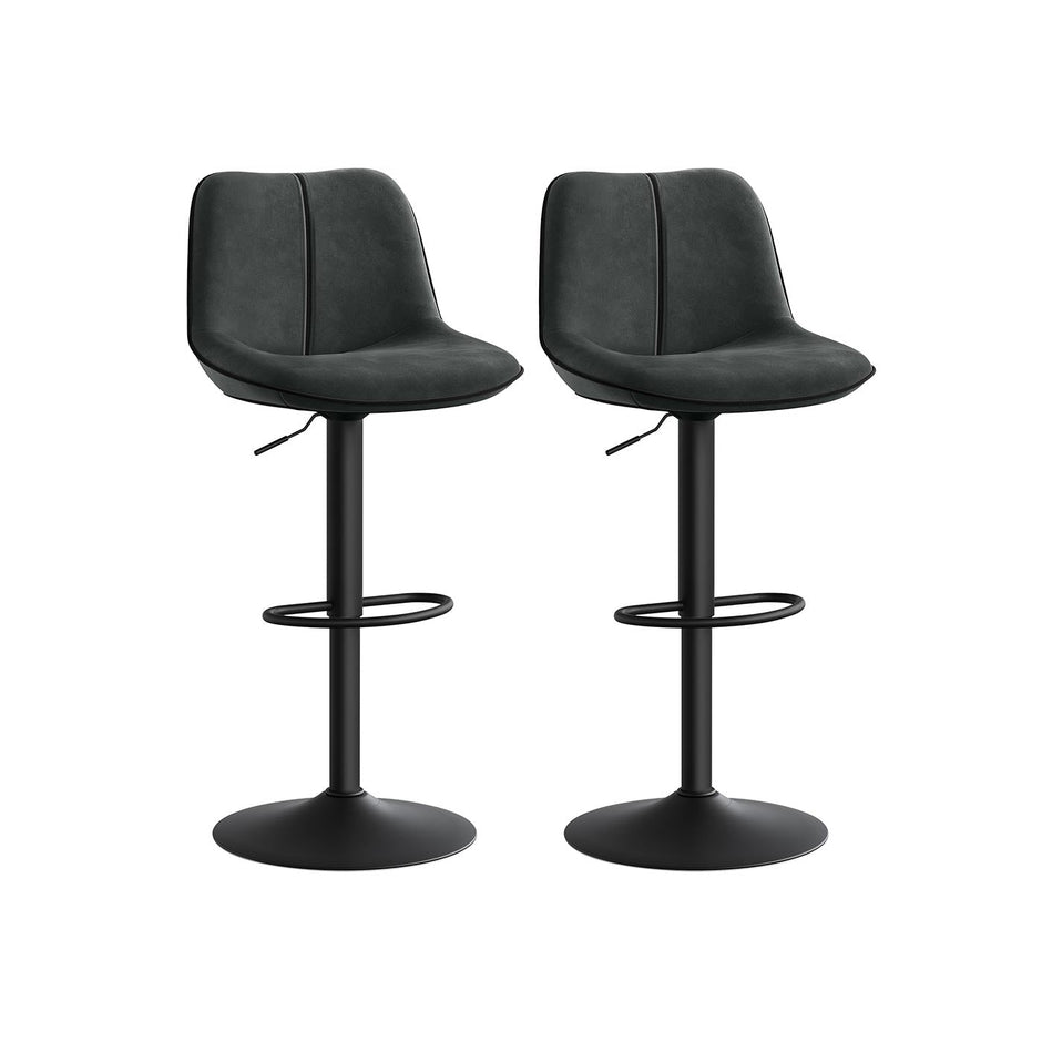 Stabhocker -Set - Höhe einstellbar - rotierender Sitz - Samtpolster