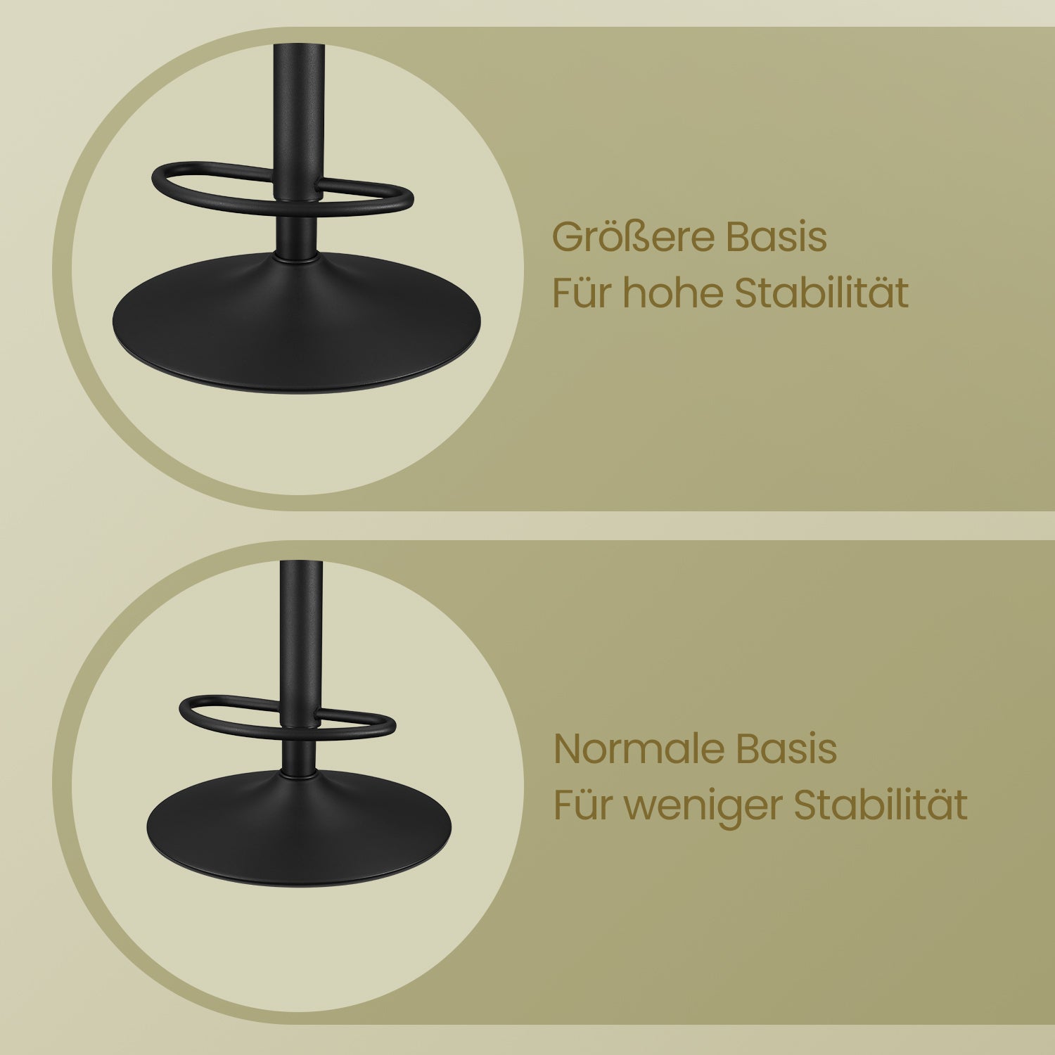 Barhocker - 2 - Rotatable - mit Rückenlehne - Karamellbraun