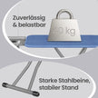 Strijkplank - Opvouwbaar - In Hoogte Verstelbaar - Kabelhouder - Blauwzwart