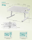 Laptoptafel - 56 x 40 cm - Kantelbaar - Met Bekerhouder - Grijs