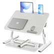 Laptoptafel - Met Lade - Voor Bed en Bank - Matzwart - 60 x 40 x 25 cm
