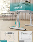 Laptoptafel - Met Lade - Voor Bed en Bank - Matzwart - 60 x 40 x 25 cm