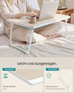 Laptoptafel voor op Bed – Inklapbaar – Met Lade – 60 x 40 x 27 cm – Natuurbeige