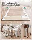 Laptoptafel voor op Bed – Inklapbaar – Met Lade – 60 x 40 x 27 cm – Natuurbeige
