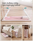 Laptoptafel voor op Bed – Inklapbaar – Met Lade – 60 x 40 x 27 cm – Pastelroze