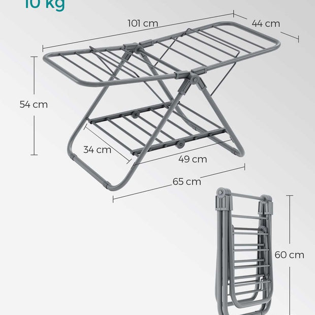 Wagemagabänder - mit 2 Flügeln - aus Stahl - Grau