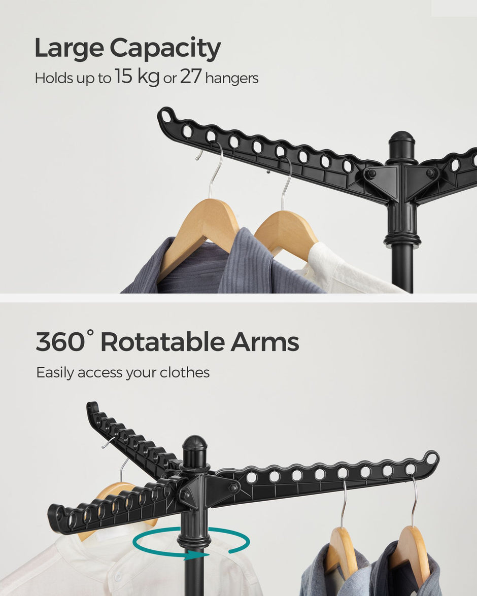 DRABLEK - mit 3 rotierenden Armen und 4 Beinen - schwarz