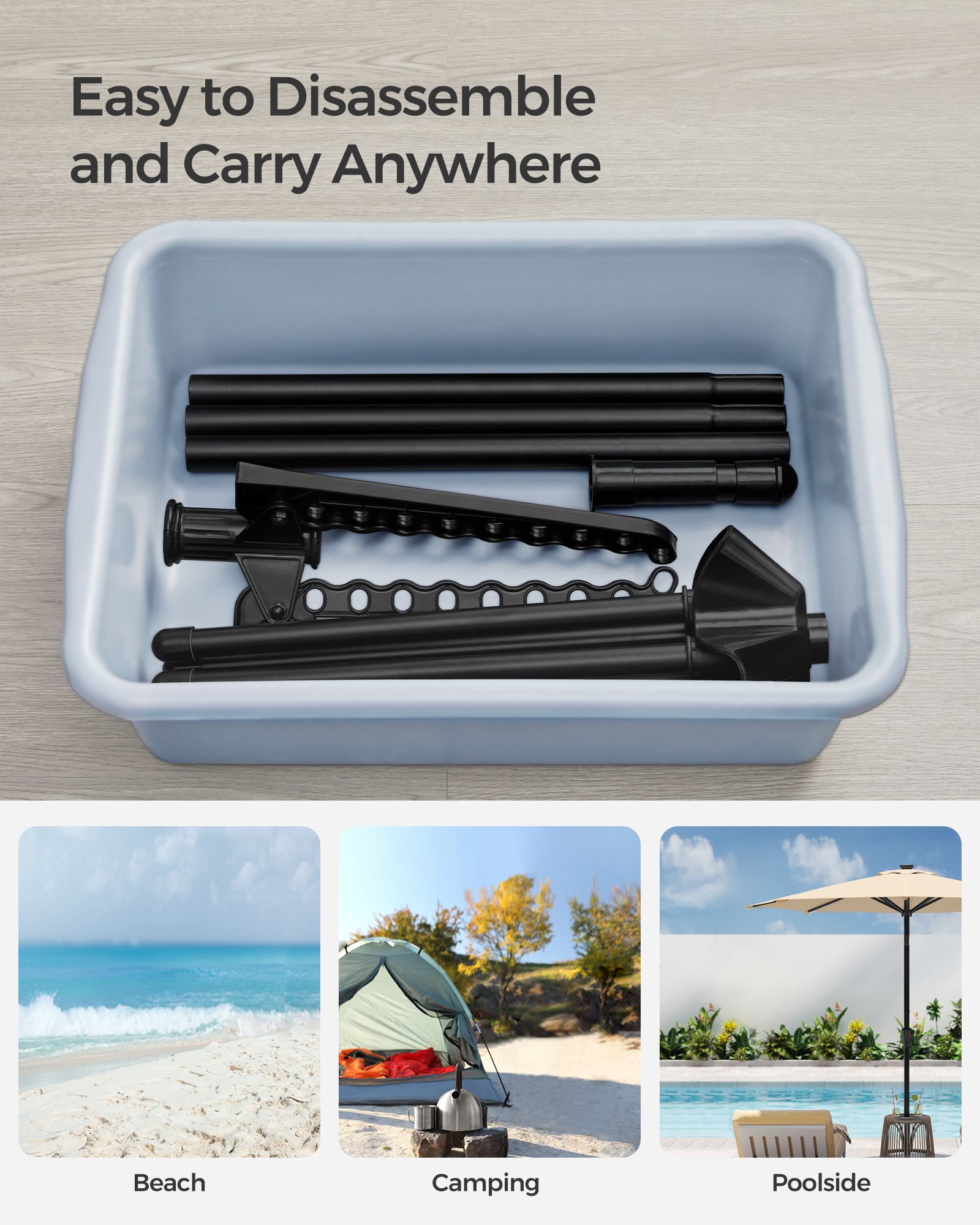 DRABLEK - mit 3 rotierenden Armen und 4 Beinen - schwarz