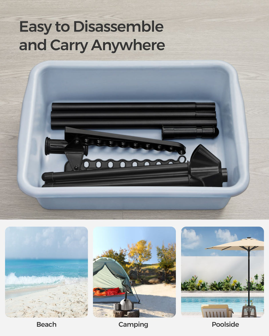 DRABLEK - mit 3 rotierenden Armen und 4 Beinen - schwarz