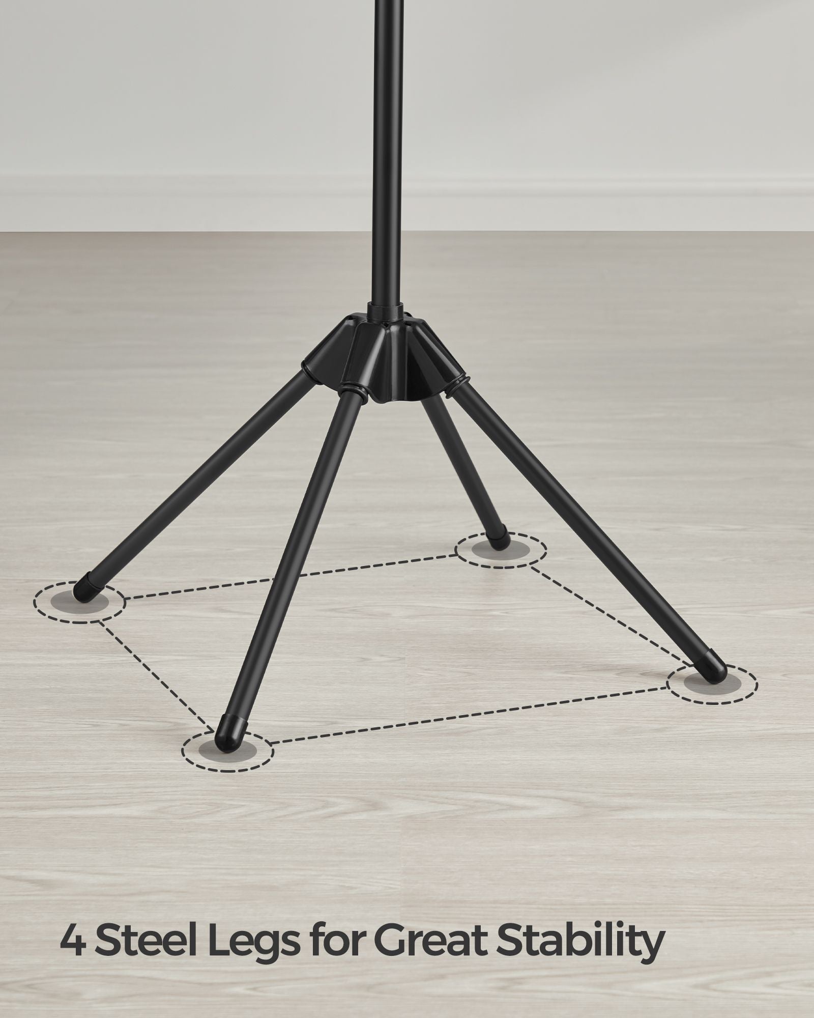 DRABLEK - mit 3 rotierenden Armen und 4 Beinen - schwarz