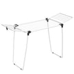Wasrek - Inklapbaar van Staal - Ruimtebesparend - Wit - 47 x 150 x 91 cm