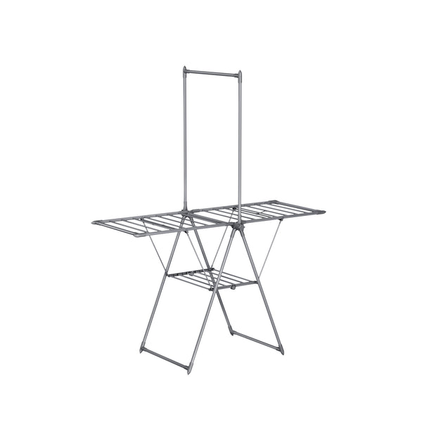 Trocknungsregal mit 2 Level und 2 Flügeln grau