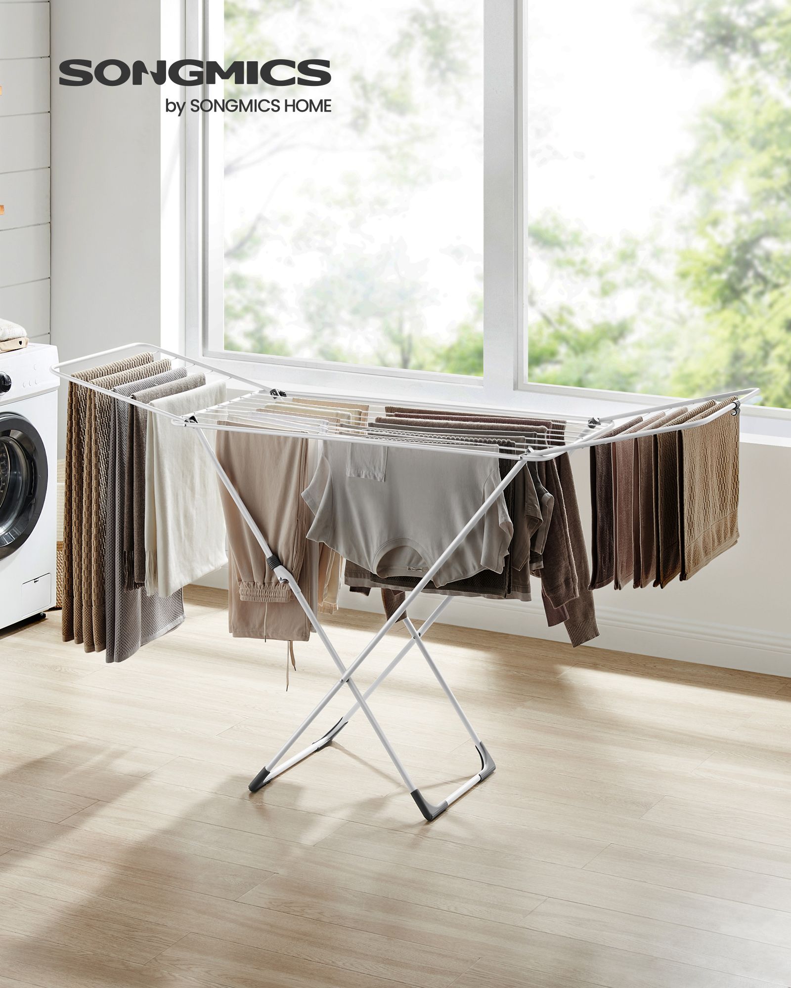 Faltbarer Standtrockner - für Innen- und Freien im Freien