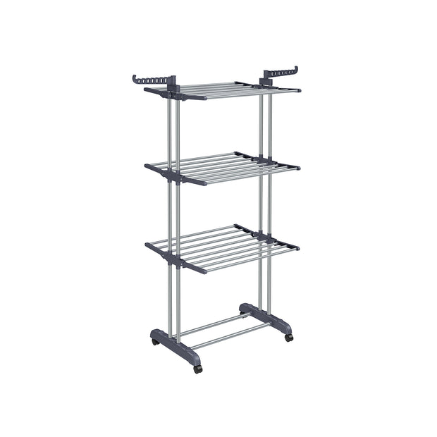 Wagemut Rack - 4 Level - faltbare Flügel - graue Räder